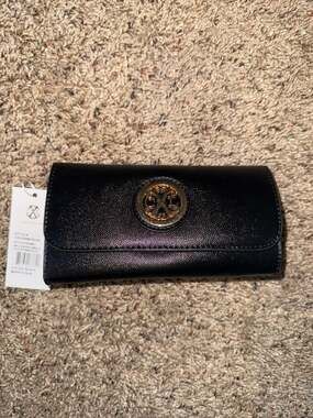 Christian Lacroix Bali Caviar Small Clutch Wristlet Black